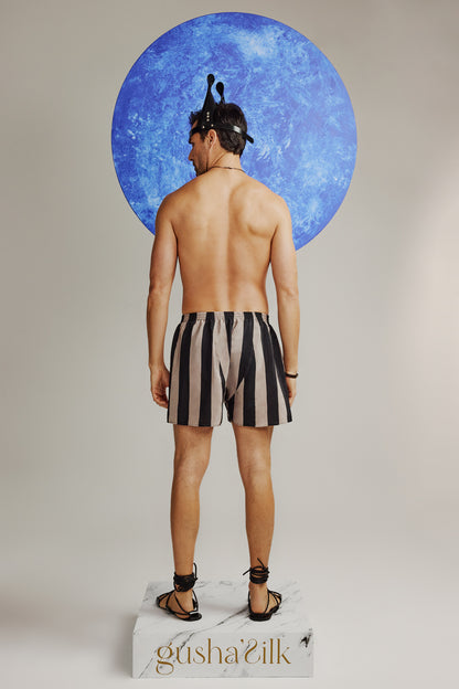 Hermes Dark Klasik İpek Boxer